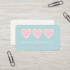 Heart Sugar Cookie Business Card for Bakers