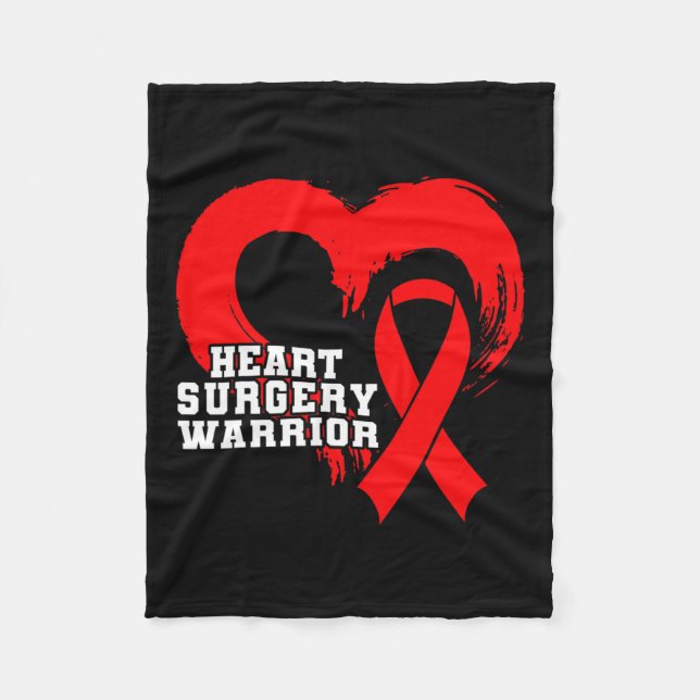 Heart Surgery Byp Awareness Heart Heart Surgery  Fleece Blanket (Front)