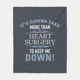 Heart Surgery Humor Fleece Blanket