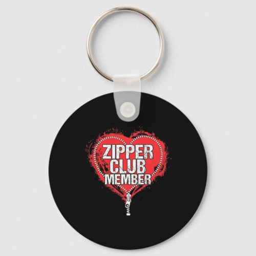 Heart Surgery Humor Funny Zipper Club Member  Keychain