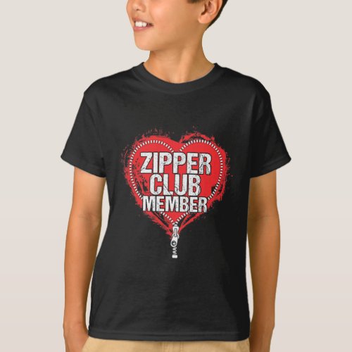 Heart Surgery Humor Funny Zipper Club Member  T_Shirt