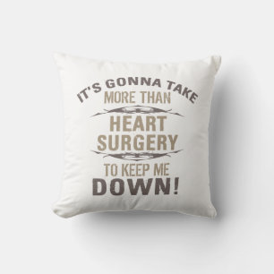 Heart Surgery Humor Throw Pillow