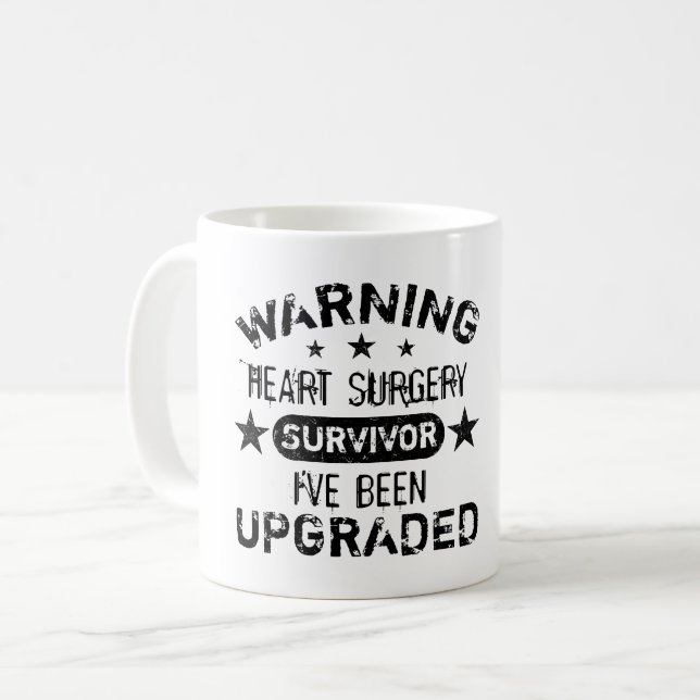Heart Surgery Humor Upgraded Coffee Mug (Front Left)