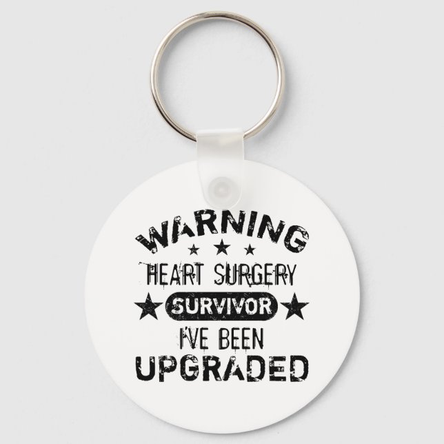 Heart Surgery Humor Upgraded Keychain (Front)