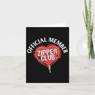 Heart Surgery Official Zipper Club Member Gift  Card