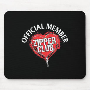 Heart Surgery Official Zipper Club Member Gift Mouse Pad