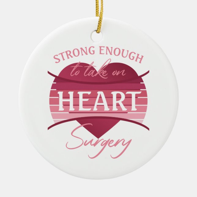 Heart Surgery Recovery For Women Ceramic Ornament (Front)