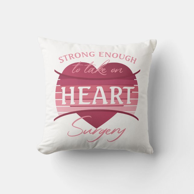 Heart Surgery Recovery For Women Throw Pillow (Front)