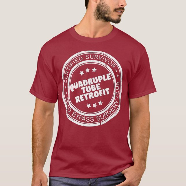 Heart Surgery Recovery Gift For Quadruple Bypass T-Shirt (Front)
