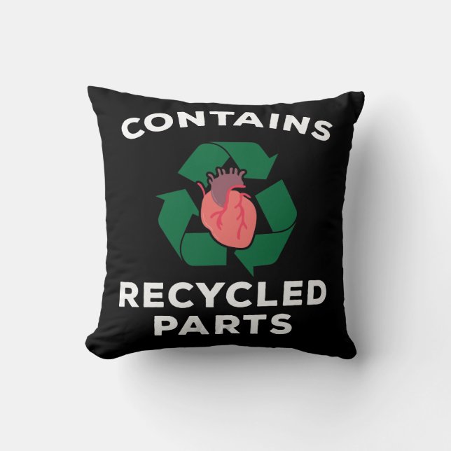 Heart Surgery Survivor Bypass Open Heart Recovery Throw Pillow (Front)