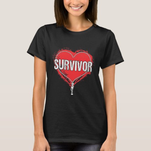 Heart Surgery Survivor Cardiac New Life Gift  T_Shirt