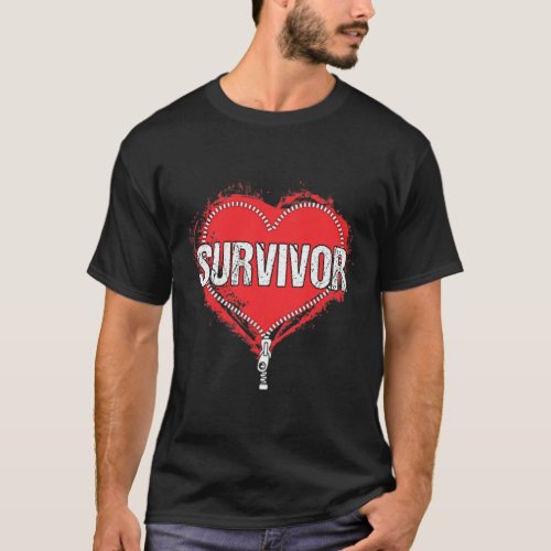 Heart Surgery Survivor Cardiac New Life Gift  T_Shirt