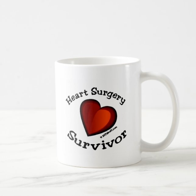 Heart Surgery Survivor Coffee Mug (Right)