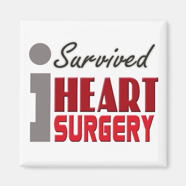 Heart Surgery Survivor Magnet (Front)