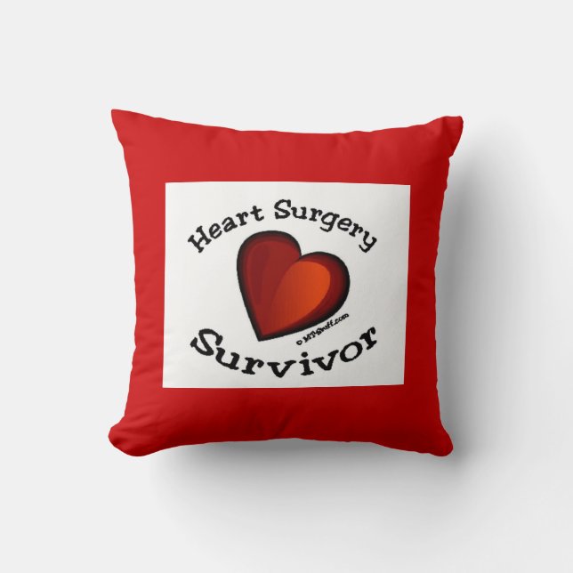 Heart Surgery Survivor Pillow (Front)