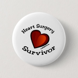 Heart Surgery Survivor Pinback Button
