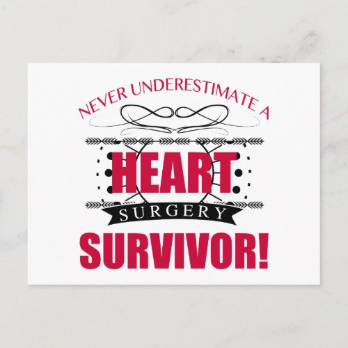 Heart Surgery Survivor Postcard