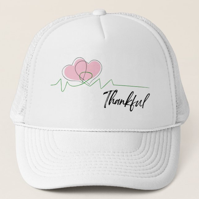 Heart Surgery, Survivor Recovery Gifts Trucker Hat (Front)