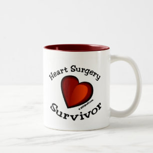 Open Heart Surgery Recovery Coronary Bypass Beat Goes On Survivor Stainless Mug 