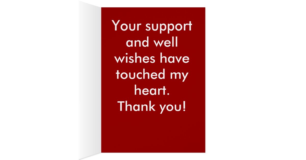 Heart Surgery Thank You Card Zazzle