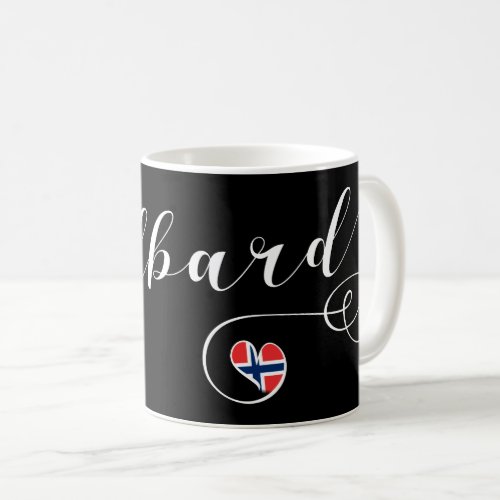 Heart Svalbard Flag Spitsbergen Norway Coffee Mug