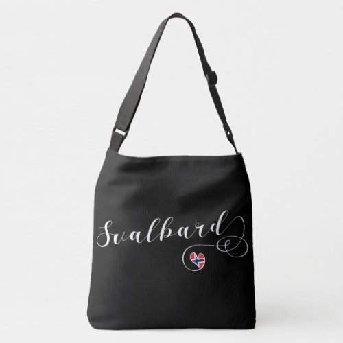 Heart Svalbard Flag Spitsbergen Norway Crossbody Bag