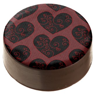 Heart Swirl Chocolate Covered Oreo