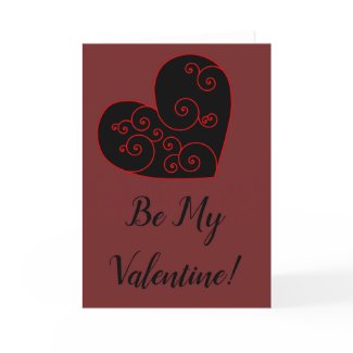 Heart Swirl Holiday Card