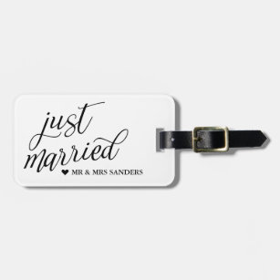 Just Married Luggage & Bag Tags | Zazzle