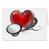 Heart symbol and stethoscope (Front Horizontal)