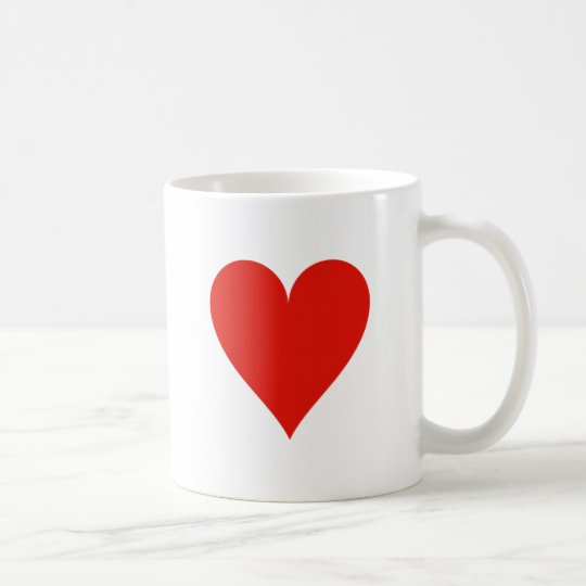 Heart symbol coffee mug