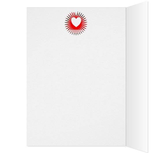 Heart Symbol Love Famous Quote On Greeting Card (Inside (Left))