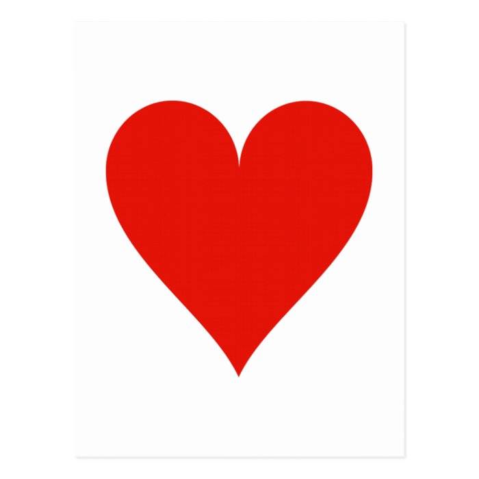 Heart symbol postcard