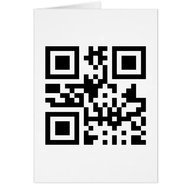 Heart ♥ Symbol -- QR Code Greeting Card | Zazzle
