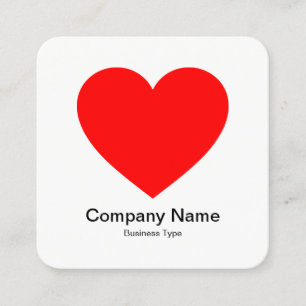Heart Symbol Square Business Card