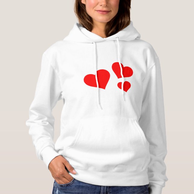 Heart T-Shirt Hoodie (Front)