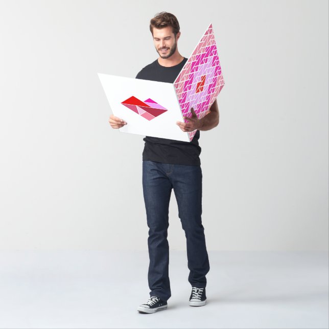 Heart Tangram Pattern  Card (In Situ)