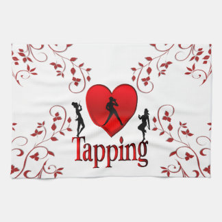 Heart Tap Dance Design Kitchen Towel