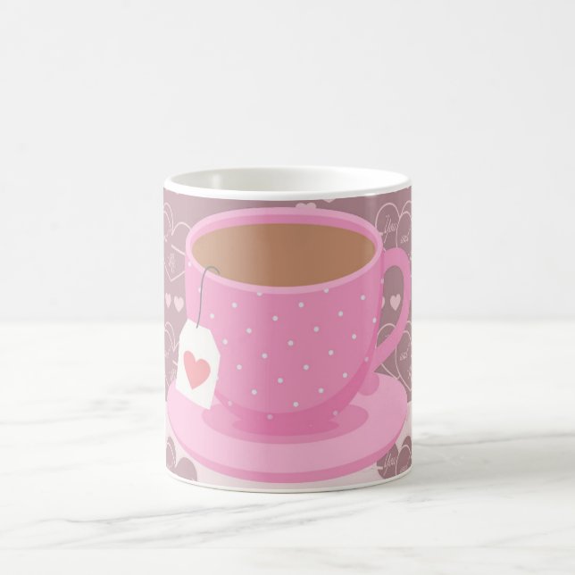 Heart Tea Mug Love Design (Center)
