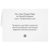 Heart Temple Night (Back Horizontal)