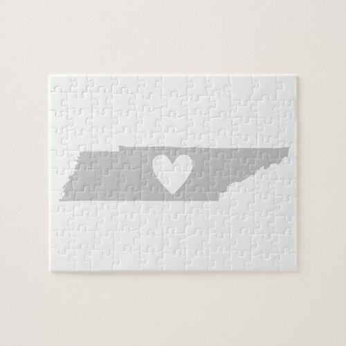 Heart Tennessee state silhouette Jigsaw Puzzle