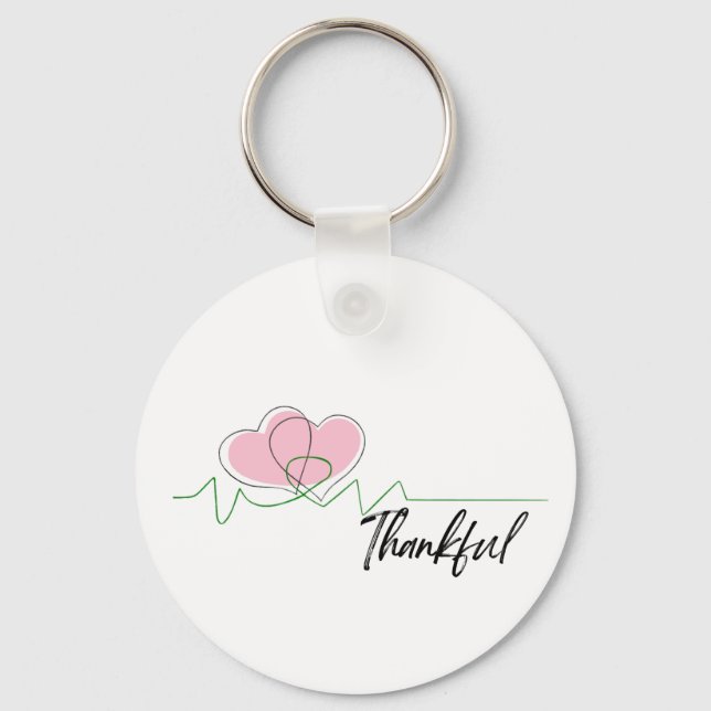 Heart Thankful Keychain (Front)