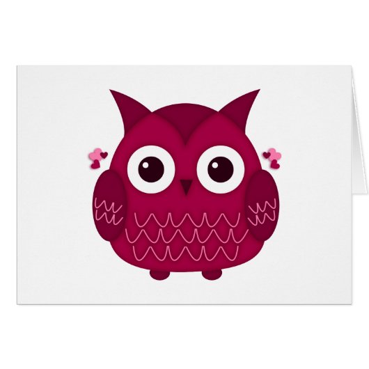 Heart the Pink Owl (Front Horizontal)