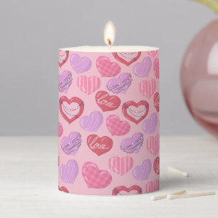 Heart-Themed Candle with Love Design