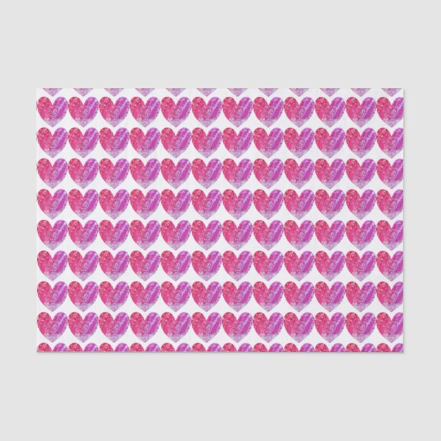 Heart Themed Tissue Paper (Front)