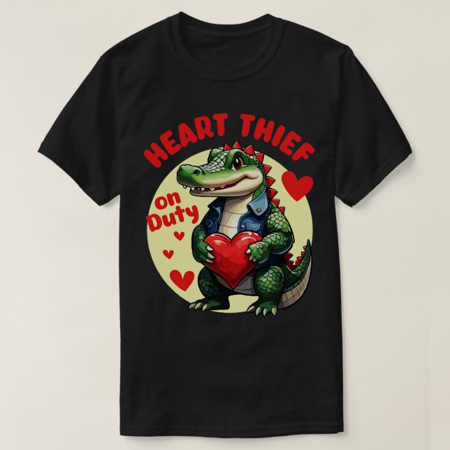 heart thief on duty T-Shirt (Design Front)