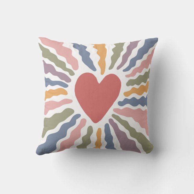 Heart Throw Pillow (Back)