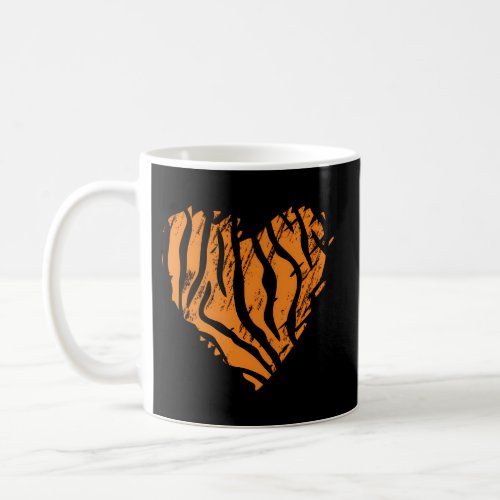 Heart Tiger Print Coffee Mug