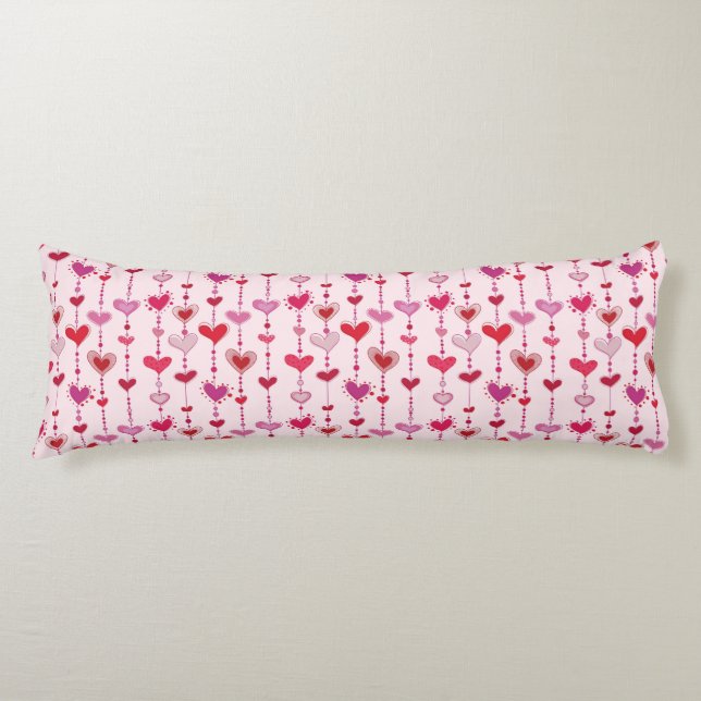 Heart Tiles Body Pillow (Front)