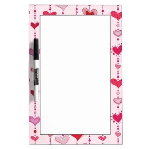 Heart Tiles Dry Erase Board